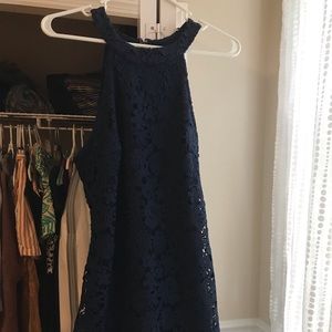 Lulus navy lace dress